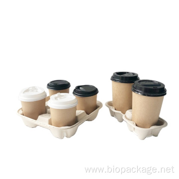 Wholesale disposable 2 compartment paper cup holder